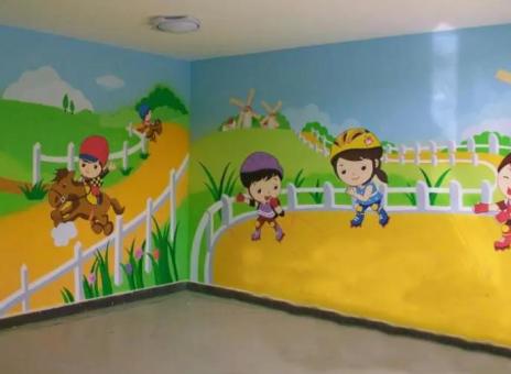 新乡幼儿园墙体彩绘制作流程及注意事项